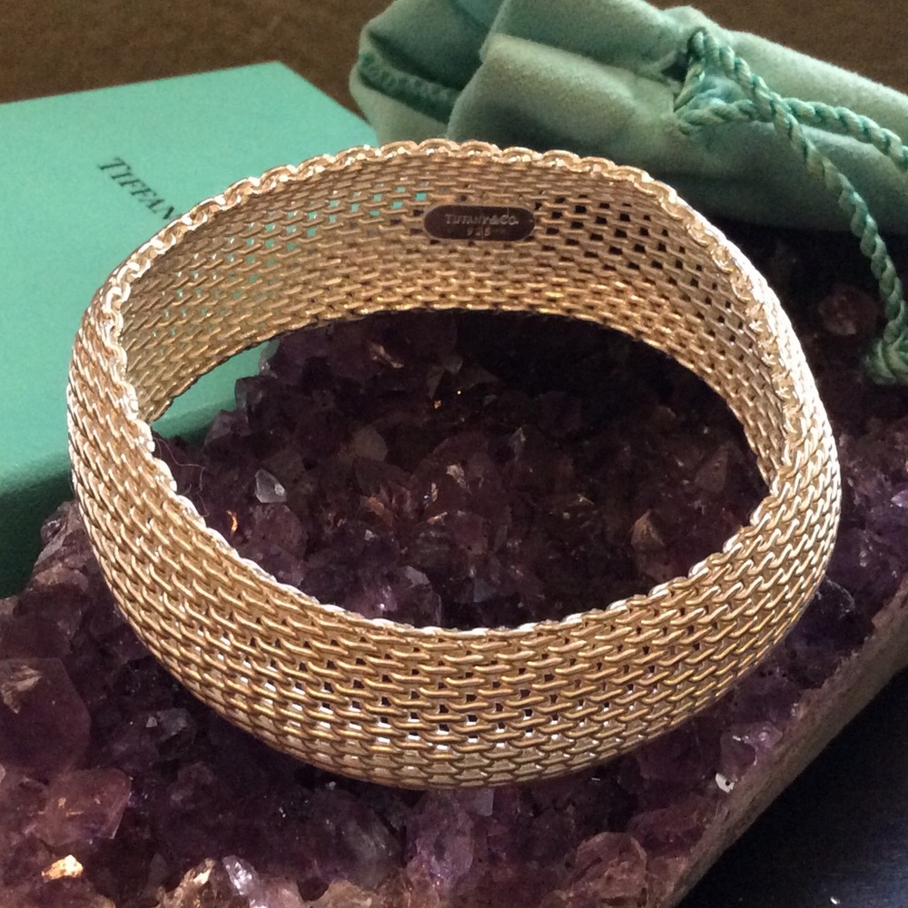 Tiffany and co mesh Somerset bangle
